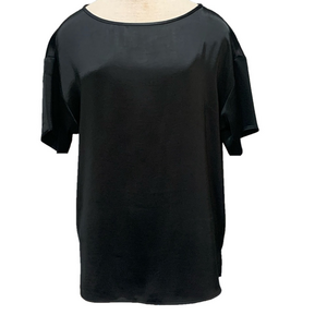 Banana Republic sz MT black short sleeve silky top